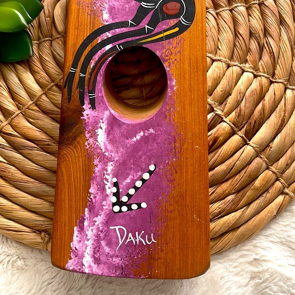 Amazing Balancing Wooden Wine Bottle Holder Double Hole 2 Bottle Capacity Daku - Picture 3 of 11